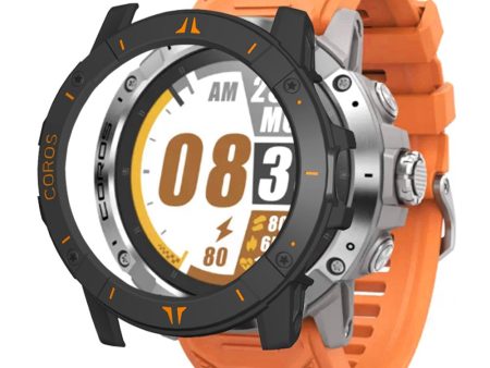 Coros Vertix 2S Half Cover Case Hard bump resistant Frame Watch Cover - Black   Orange Supply