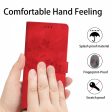 Flower Imprint Leather Case for Sony Xperia 5 , Wallet Stand Mobile Phone Protective Cover - Red Cheap