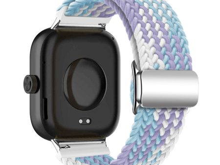 Xiaomi Smart Band 8 Pro   Redmi Watch 4 Strap Magnetic Buckle Woven Loop Watch Band - Violet Online Sale