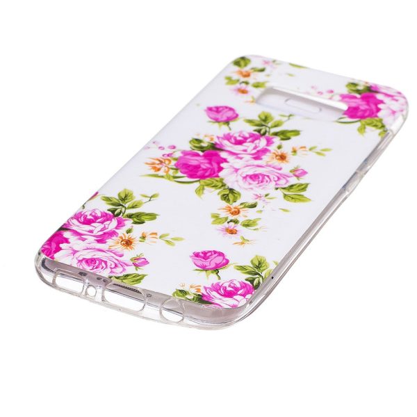 For Samsung Galaxy S8 Luminous IMD TPU Mobile Phone Case - Blooming Peonies Discount