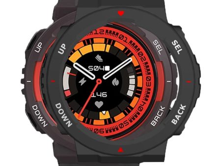 Huami Amazfit Active Edge A2212 bump resistant Frame Half Cover Smart Watch Bumper Case - Black   Red   White Sale