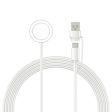 Apple Watch 1m USB-A   Type-C Port Charging Cable Wireless Round Charging Dock - White Online now