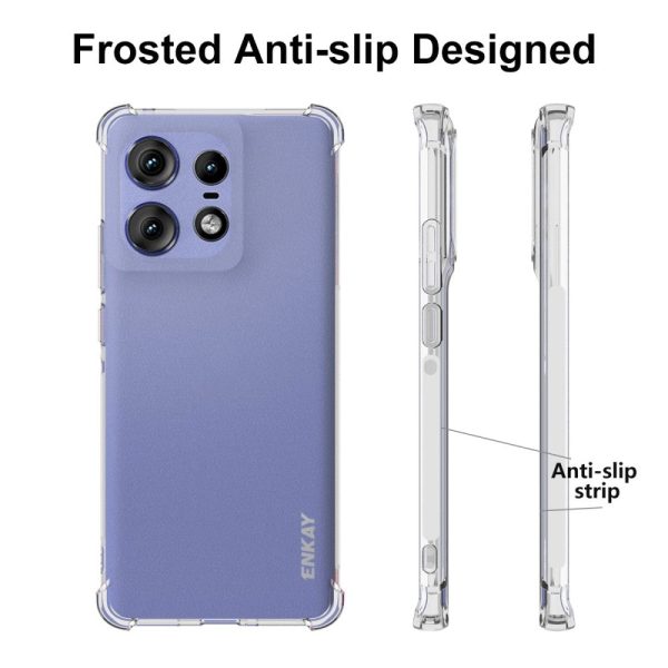 ENKAY clear drop-proof Motorola Edge 50 Pro case Fashion