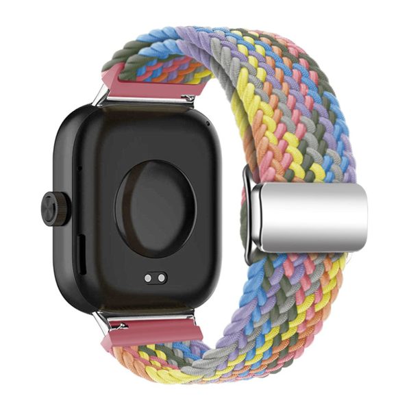 Xiaomi Smart Band 8 Pro   Redmi Watch 4 Loop Strap Magnetic Buckle Woven Watch Band - Colorful Purple Sale