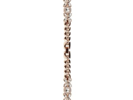 Apple Watch Series 41mm - 40mm - 38mm Band Zircon Gems Bracelet - Rose Gold Online