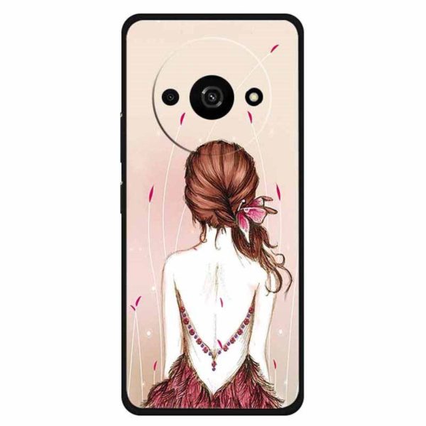 Imagine Xiaomi Redmi A3   Xiaomi Poco C61 cover - Sketch Girl Fashion