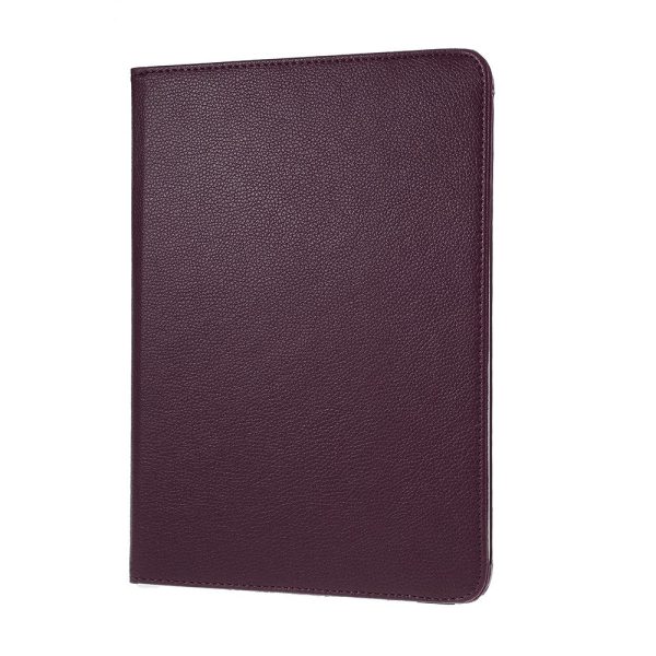 360 Rotating stand Litchi Skin Leather Tablet Case protector iPad Air 13 (2024)   Pro 12.9-inch (2022)   (2021)   (2020)   (2018) - Purple Online now