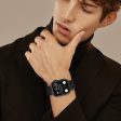 Apple Watch Series 41mm - 40mm - 38mm Stainless Steel Strap - Black on Sale