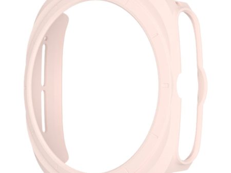 Samsung Galaxy Watch Ultra 47mm Hard Bump Resistant Case Hollow Watch Cover - Pink Hot on Sale