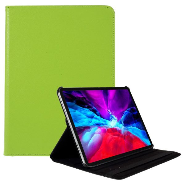 360 Rotating stand Litchi Skin Leather Tablet Case protector iPad Air 13 (2024)   Pro 12.9-inch (2022)   (2021)   (2020)   (2018) - Green For Cheap