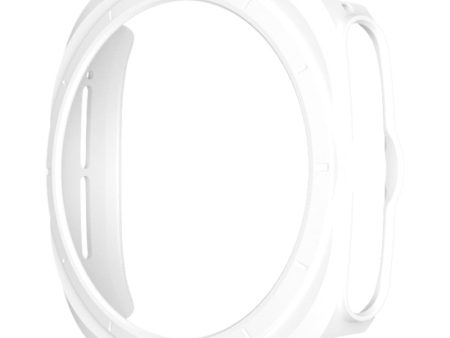 Samsung Galaxy Watch Ultra 47mm Hard Bump Resistant Case Hollow Watch Cover - White Online Hot Sale