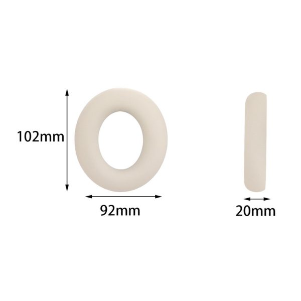 For Anker Soundcore Space One 1 Pair Headphone Ear Pads Headset Ear Cushion - Beige For Sale