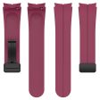 Samsung Galaxy Watch7 40mm Replacement Band Magnetic Folding Black Buckle Silicone Strap - Wine Red on Sale