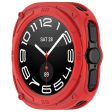 Samsung Galaxy Watch Ultra 47mm Anti-Collision Flexible Watch Case Hollow Protective Frame - Red Online