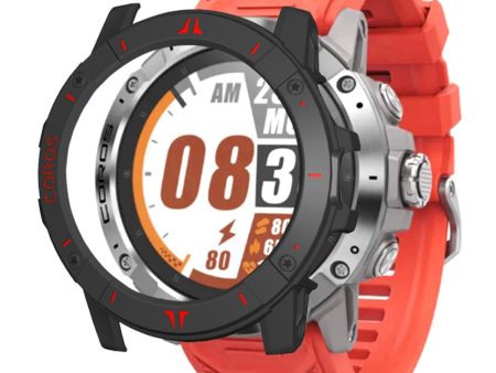 Coros Vertix 2S Half Cover Case Hard bump resistant Frame Watch Cover - Black   Red For Cheap