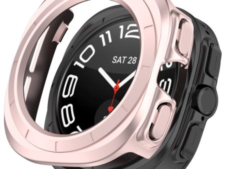 Samsung Galaxy Watch Ultra 47mm Hard Bump Resistant Case Half-Guard Watch Case Cover - Pink For Cheap