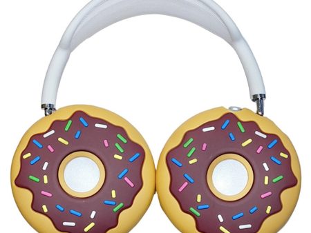 For AirPods Max 1 Pair Cartoon Design Silicone Earmuff Shell Headphone Protective Cover - Doughnut Discount