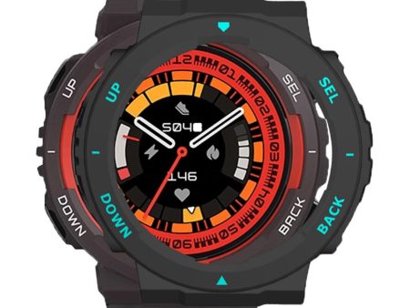 Huami Amazfit Active Edge A2212 bump resistant Frame Half Cover Smart Watch Bumper Case - Black   Blue Hot on Sale