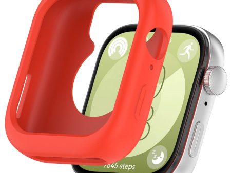 Huawei Watch Fit 3 Watch Case Soft Silicone Protective Frame - Red For Discount