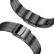 20mm Wrist Band Garmin Vivomove Style   Garminmove Style Stainless Steel Watch Strap - Black For Sale