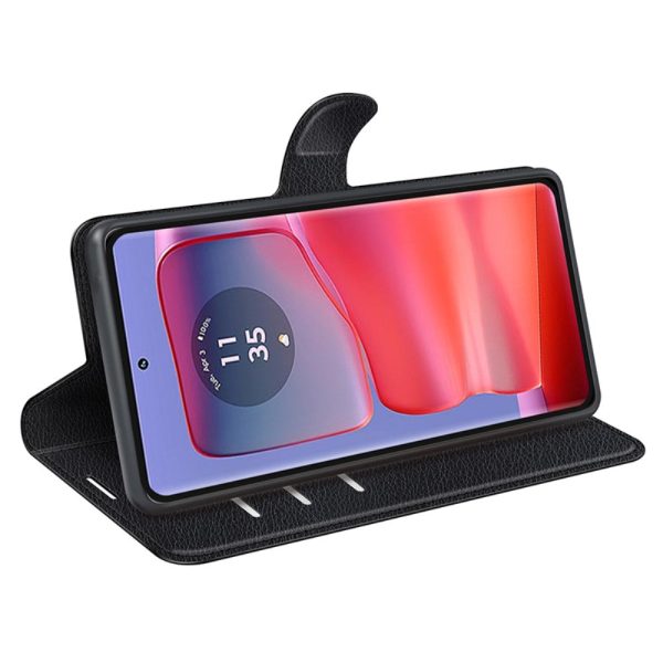 Classic Motorola Edge 50 Pro flip case - Black For Cheap