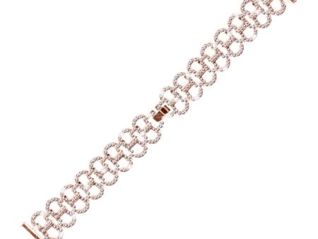 Alloy Strap Garmin Vivomove Luxe   Garminmove Luxe Rhinestones Decor Gourd Shape Watch band  - Rose Gold For Sale