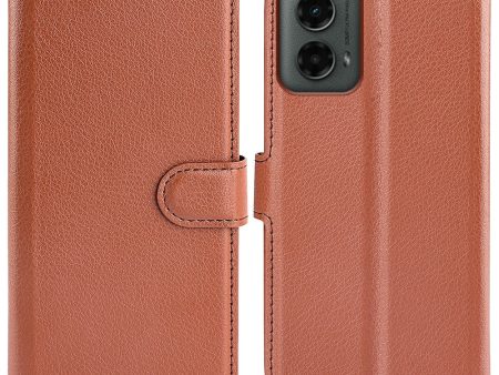 Classic Motorola Moto G 5G (2024) flip case - Brown For Discount