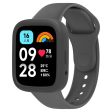 Xiaomi Redmi Watch 3 Active Silicone Strap Replacement Wrist Band with Watch Case - Dark Grey Online