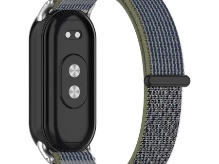 Xiaomi Smart Band 8   Smart Band 8 NFC Watch Strap Breathable Nylon Sport Strap - Green+Grey Online