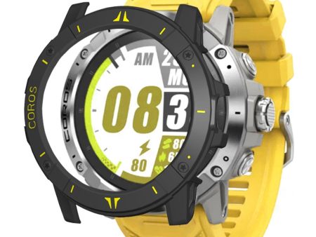 Coros Vertix 2S Half Cover Case Hard bump resistant Frame Watch Cover - Black   Yellow Discount