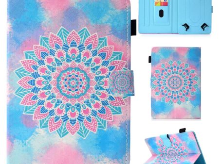 Patterned Universal 8-inch Tablet PU Leather Wallet Mobile Phone Case for Lenovo Tab 4 8, etc - Mandala Cheap