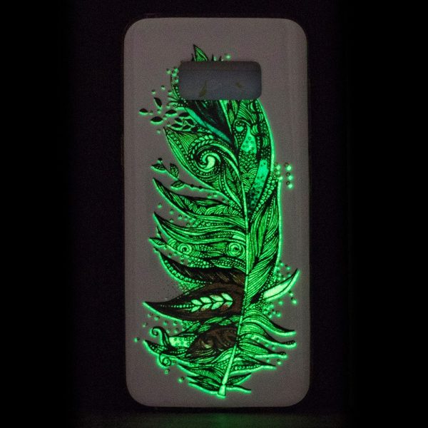 For Samsung Galaxy S8 Noctilucent IMD TPU Mobile Phone Case - Tribal Feather Online Hot Sale