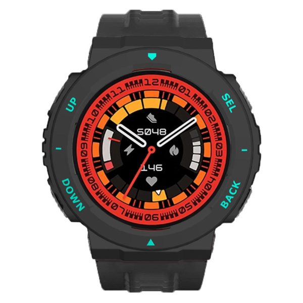 Huami Amazfit Active Edge A2212 bump resistant Frame Half Cover Smart Watch Bumper Case - Black   Blue Hot on Sale