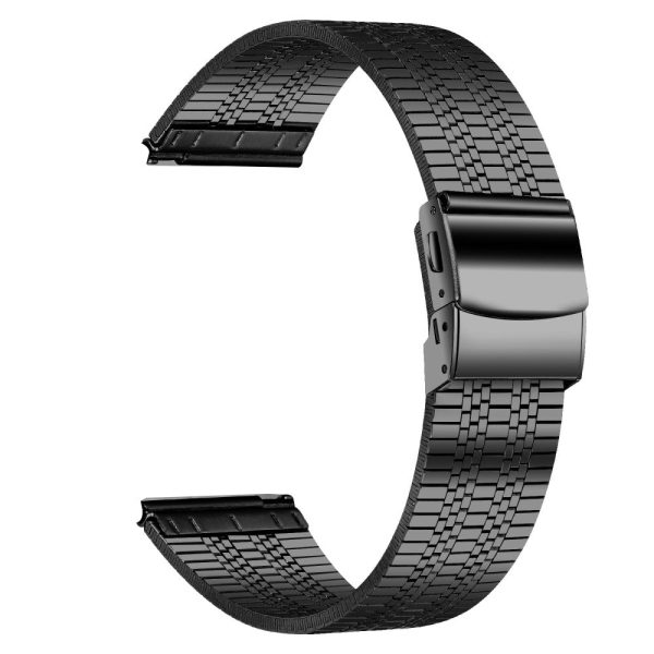 20mm Wrist Band Garmin Vivomove Style   Garminmove Style Stainless Steel Watch Strap - Black For Sale