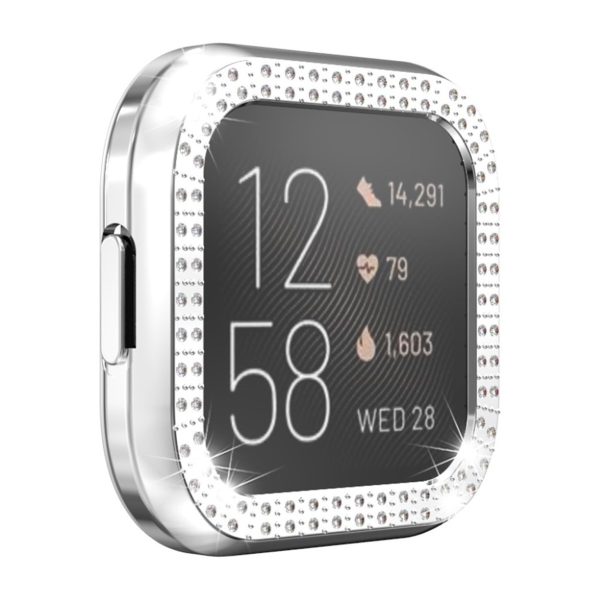 Fitbit Versa 2 rhombus frame - Silver Online now