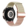 Huawei Watch GT 3 42mm   GT 3 Pro 43mm Universal 20mm Watch Strap Magnetic Buckle Woven Wrist Band - Starlight+Milk Tea   Rose Gold Buckle Online now