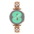 Huami Amazfit GTS 4 Mini Watch bandstainless Steel Pearl Four Leaf Clover Decor Watch Strap - Rose Gold Discount