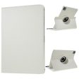 iPad Pro 13 (2024) Case Vegan Leather Tablet Cover 360 Degree Rotating stand  - White Online Hot Sale