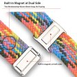 Xiaomi Smart Band 8 Pro   Redmi Watch 4 Loop Strap Magnetic Buckle Woven Watch Band - Colorful Purple Sale