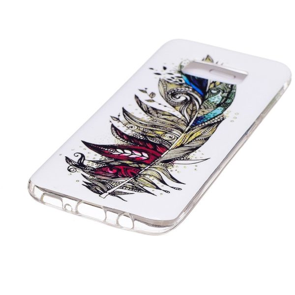 For Samsung Galaxy S8 Noctilucent IMD TPU Mobile Phone Case - Tribal Feather Online Hot Sale