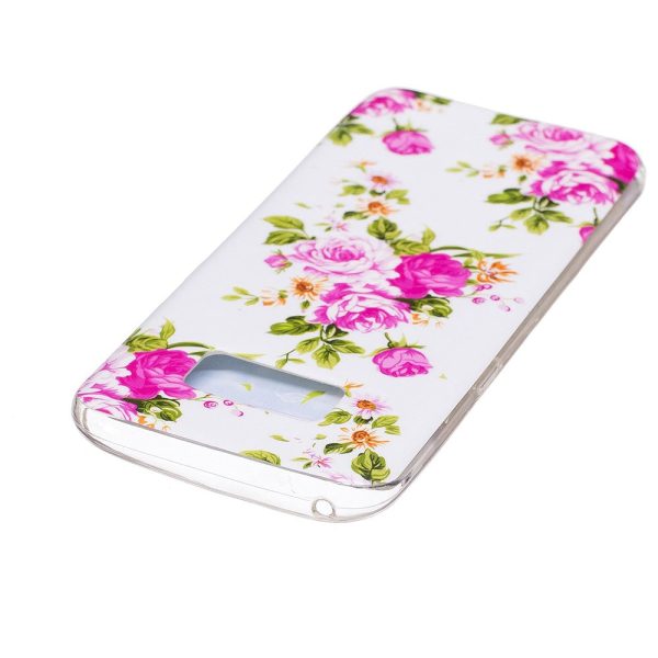 For Samsung Galaxy S8 Luminous IMD TPU Mobile Phone Case - Blooming Peonies Discount