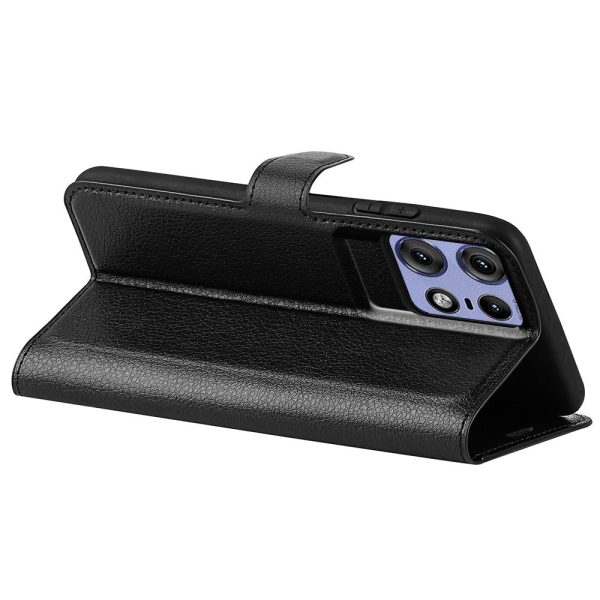 Classic Motorola Edge 50 Pro flip case - Black For Cheap