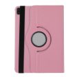 360 Rotating stand Litchi Skin Leather Tablet Case protector iPad Air 13 (2024)   Pro 12.9-inch (2022)   (2021)   (2020)   (2018) - Pink on Sale