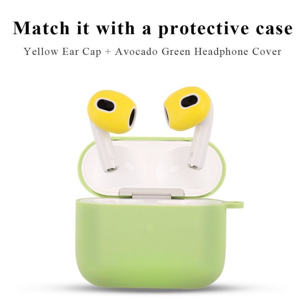 1 Pair AirPods 3 silicone cover - Transparent White For Sale