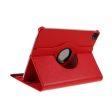 360 Rotating stand Litchi Skin Leather Tablet Case protector iPad Air 13 (2024)   Pro 12.9-inch (2022)   (2021)   (2020)   (2018) - Red Supply