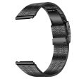 20mm Wrist Band Garmin Vivomove Style   Garminmove Style Stainless Steel Watch Strap - Black For Sale