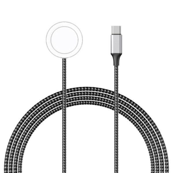 Apple Watch Type-C Plug Round Wireless Charging Dock with 100cm Cable Online now