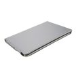 iPad Pro 13 (2024) Case Vegan Leather Tablet Cover 360 Degree Rotating stand  - Silver Hot on Sale