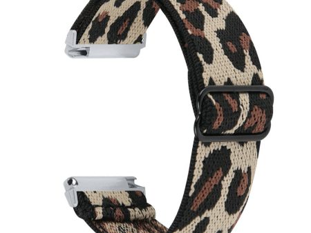 Garmin Vivomove 3   GarminMove 3 20mm Elastic Watch Strap Replacement Watchband - Leopard Online Sale