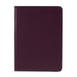 360 Rotating stand Litchi Skin Leather Tablet Case protector iPad Air 13 (2024)   Pro 12.9-inch (2022)   (2021)   (2020)   (2018) - Purple Online now